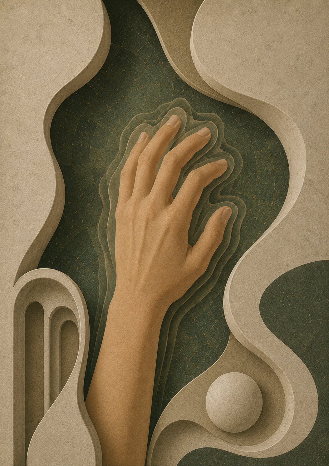 Ilustração de mão com tremor — diagnóstico neurológico